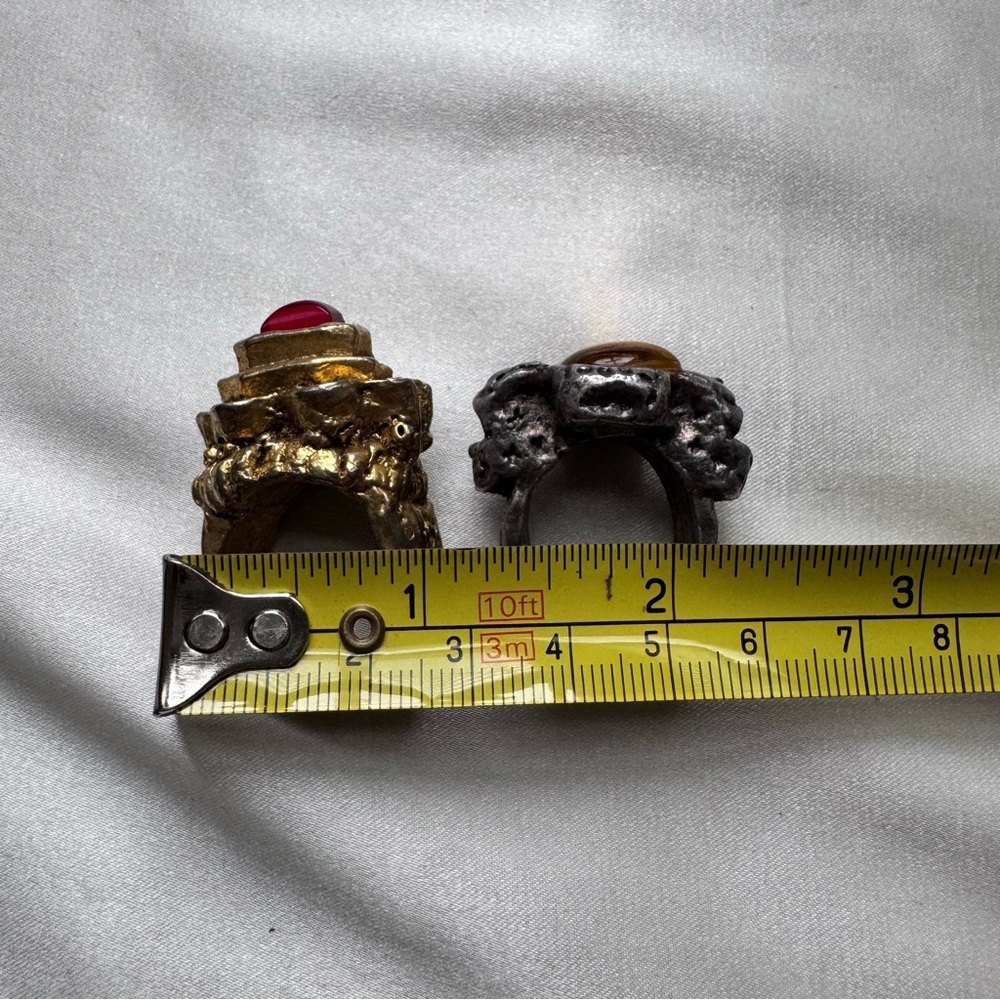 VTG • Chunky Jewel Rings - Picture 5 of 7